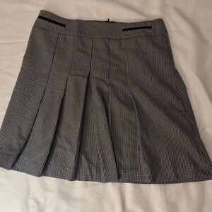 Ann Taylor Black and White A-Line Skirt